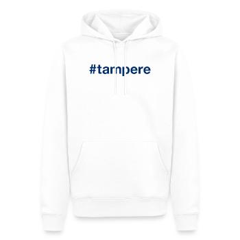 Hashtag Tampere Suomi Finlande - Sweat à capuche Premium bio Homme - blanc - Devant - Nico (187cm)