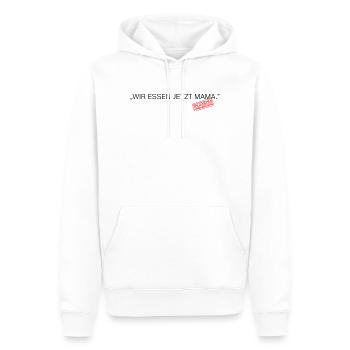 Satzzeichen Retten Leben Spruch - Männer Premium Bio Hoodie - Weiß - Vorne - Nico (187cm)