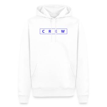 crew_01- - Männer Premium Bio Hoodie - Weiß - Vorne - Nico (187cm)