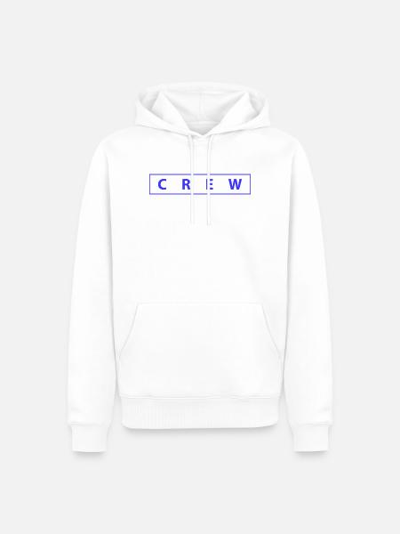 crew_01- - Männer Premium Bio Hoodie - Weiß