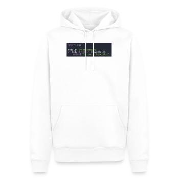 Programmierer, Software, Informatik, Developer - Männer Premium Bio Hoodie - Weiß - Vorne - Nico (187cm)