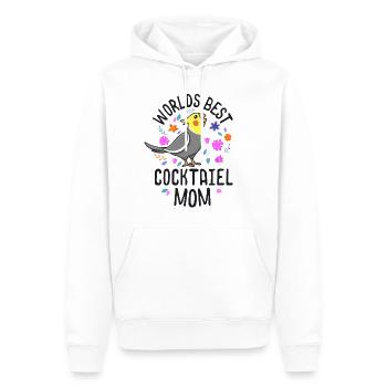Meilleur Cockatiel Maman Femmes Filles Criant - Sweat à capuche Premium bio Homme - blanc - Devant - Nico (187cm)