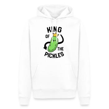 King Of The Pickles Kinder Jungen Männer Lustig Vegan - Männer Premium Bio Hoodie - Weiß - Vorne - Nico (187cm)