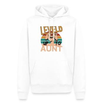 Leveld up to Aunt Gaming Zocken - Sweat à capuche Premium bio Homme - blanc - Devant - Nico (187cm)