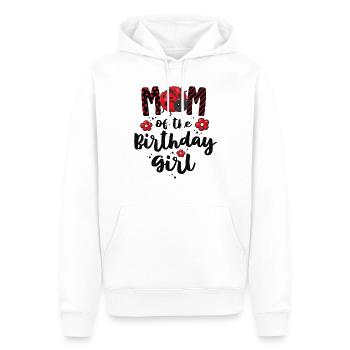 Mom Of The Birthday Girl Matching Family Ladybug - Men’s Premium Organic Hoodie - white - Front - Nico (187cm)