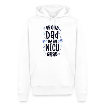 Proud Dad Of An NICU Grad NICU Graduate Father - Men’s Premium Organic Hoodie - white - Front - Nico (187cm)