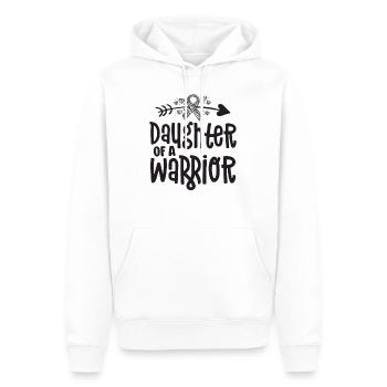 Tochter eines Kriegers einer seltenen Krankheit Bewusstsein - Männer Premium Bio Hoodie - Weiß - Vorne - Nico (187cm)