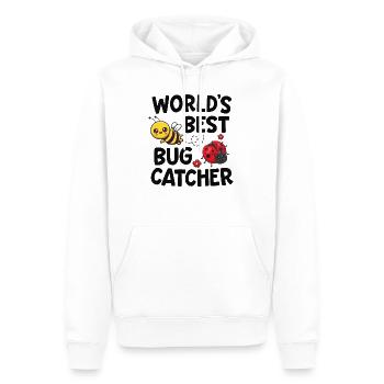 Worlds Best Bug Catcher Entomologist Insect Lady - Men’s Premium Organic Hoodie - white - Front - Nico (187cm)