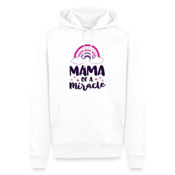 Mama Of A Miracle NICU Shirt für Eltern - Männer Premium Bio Hoodie - Weiß - Vorne - Nico (187cm)