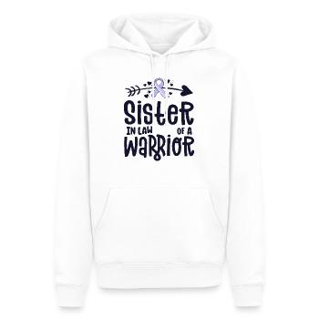 Belle-sœur d’un guerrier - Sweat à capuche Premium bio Homme - blanc - Devant - Nico (187cm)