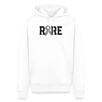 Rare Disease Awareness Walk Zebra Ribbon EDS - Men’s Premium Organic Hoodie - white - Front - Nico (187cm)