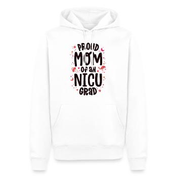 Stolze Mutter einer NICU-Absolventin NICU Grad Mutter - Männer Premium Bio Hoodie - Weiß - Vorne - Nico (187cm)