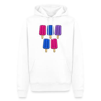 Bisexual Eis am Stiel 4. Juli Bisex Bi Subtle - Männer Premium Bio Hoodie - Weiß - Vorne - Nico (187cm)