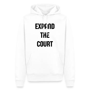 Agrandir le tribunal - Sweat à capuche Premium bio Homme - blanc - Devant - Nico (187cm)
