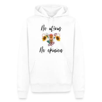 No uterus no opinion women's rights - Männer Premium Bio Hoodie - Weiß - Vorne - Nico (187cm)