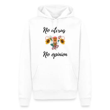 No uterus no opinion women's rights - Männer Premium Bio Hoodie - Weiß - Vorne - Nico (187cm)