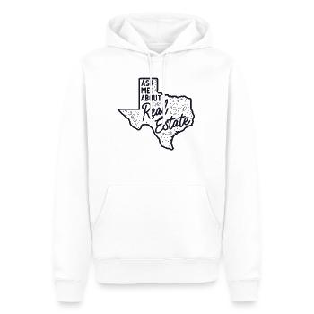 Fragen Sie mich über Real Estate Texas Real Estate Agent - Männer Premium Bio Hoodie - Weiß - Vorne - Nico (187cm)