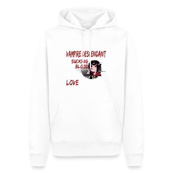 Fête d’Halloween Flirt Dire Pour les Fans de Vampires - Sweat à capuche Premium bio Homme - blanc - Devant - Nico (187cm)