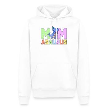 Mama Asaurus Dinosaurier Geburtstagsfeier TRex Matching - Männer Premium Bio Hoodie - Weiß - Vorne - Nico (187cm)