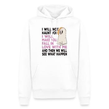 I Will Make You Fall In Love With Me Halloween - Männer Premium Bio Hoodie - Weiß - Vorne - Nico (187cm)
