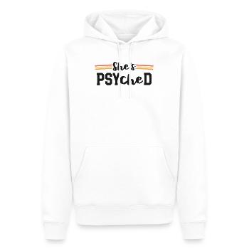She's Psyched PsyD Graduation Psy.D Doctor of - Men’s Premium Organic Hoodie - white - Front - Nico (187cm)