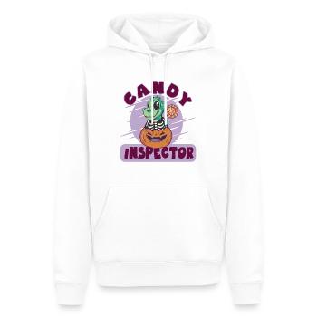 Dinosaurier Candy Inspector Halloween -Party - Männer Premium Bio Hoodie - Weiß - Vorne - Nico (187cm)
