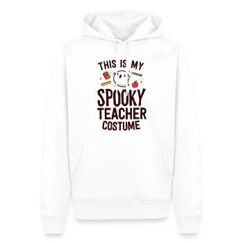This Is My Spooky Teacher Costume Kawaii Ghost - Men’s Premium Organic Hoodie - white - Front - Nico (187cm)