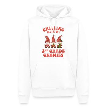 2. Klasse Lehrer Weihnachten chillen mit meinem - Männer Premium Bio Hoodie - Weiß - Vorne - Nico (187cm)