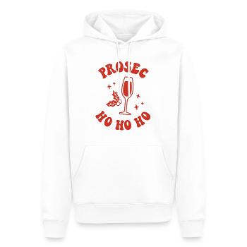 Prosec Ho Ho Ho Lustige Weihnachts-Trinkparty - Männer Premium Bio Hoodie - Weiß - Vorne - Nico (187cm)
