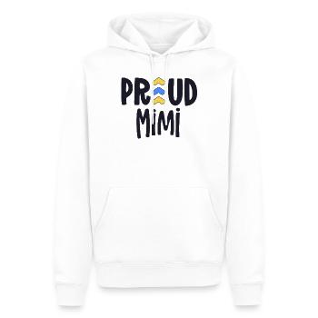 Proud Mimi Down Syndrome Grandma Family T21 - Men’s Premium Organic Hoodie - white - Front - Nico (187cm)