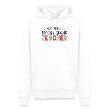 Very Merry 2nd Grade Teacher Second Christmas - Men’s Premium Organic Hoodie - white - Front - Nico (187cm)