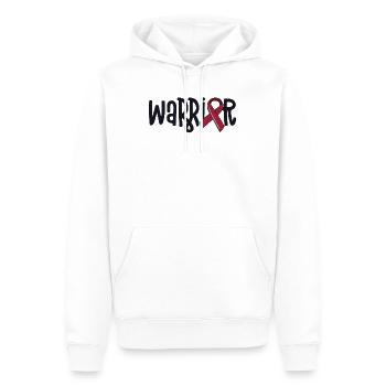Malformation vasculaire Guerrier Bourgogne Hémangiome - Sweat à capuche Premium bio Homme - blanc - Devant - Nico (187cm)