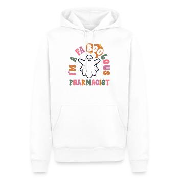 Faboolous Pharmacist Halloween Retro Pharmacy - Men’s Premium Organic Hoodie - white - Front - Nico (187cm)
