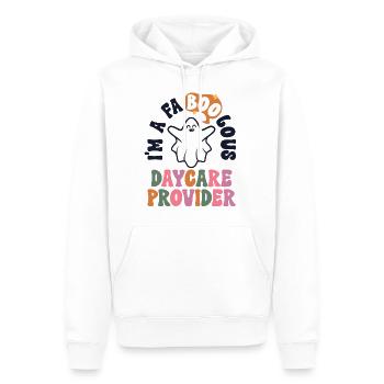 Faboolous Garderie Provider Halloween Nanny Child - Sweat à capuche Premium bio Homme - blanc - Devant - Nico (187cm)