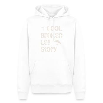Broken Leg Story Lustiges Paragleit Extreme Sport - Männer Premium Bio Hoodie - Weiß - Vorne - Nico (187cm)