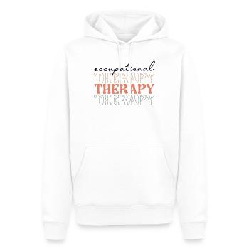 Motiver l’ergothérapie Orthophonie École d’ergothérapie - Sweat à capuche Premium bio Homme - blanc - Devant - Nico (187cm)