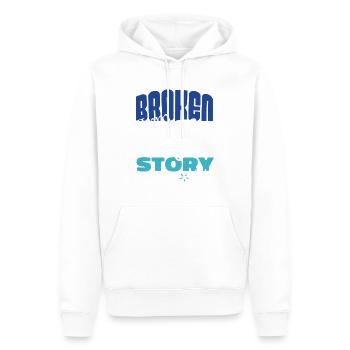 Broken Arm Story Drôle Freestyle Bmx Cyclistes - Sweat à capuche Premium bio Homme - blanc - Devant - Nico (187cm)