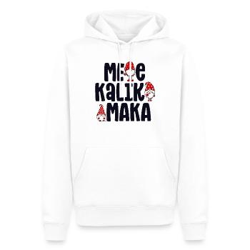 Mele Kalikimaka Christmas Gnomes Tropical Hawaii - Men’s Premium Organic Hoodie - white - Front - Nico (187cm)