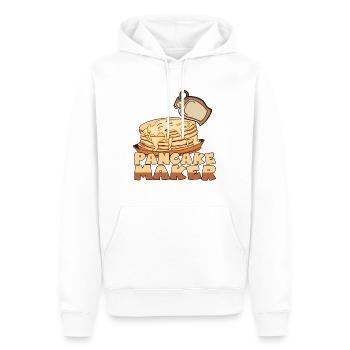 Kawaii Pancake Maker Lächelte Pfannkuchen Sirup - Männer Premium Bio Hoodie - Weiß - Vorne - Nico (187cm)