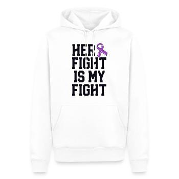 Ihr Kampf ist Mastozytose Bewusstsein MCAS - Männer Premium Bio Hoodie - Weiß - Vorne - Nico (187cm)