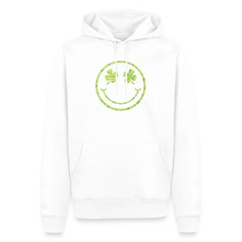 Green Lucky Shamrock Femmes Lucky Mama St - Sweat à capuche Premium bio Homme - blanc - Devant - Nico (187cm)