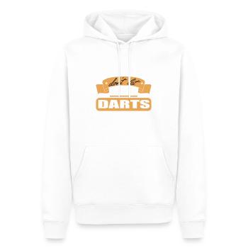 Friends don't let friends Darts Alone Dart player - Men’s Premium Organic Hoodie - white - Front - Nico (187cm)