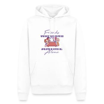 Friends don't let Friends Watching Anime alone - Männer Premium Bio Hoodie - Weiß - Vorne - Nico (187cm)