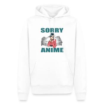 Sorry i can't i watch Anime Introvert Girl Japan - Men’s Premium Organic Hoodie - white - Front - Nico (187cm)