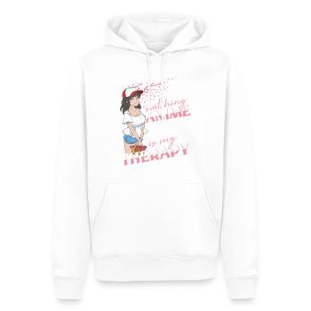Watching Anime is my Therapy Introvert Anime girl - Männer Premium Bio Hoodie - Weiß - Vorne - Nico (187cm)