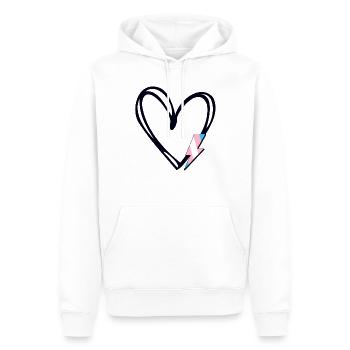 Subtiler Trans-Stolz Stolzer Verbündeter Pride-Monat - Männer Premium Bio Hoodie - Weiß - Vorne - Nico (187cm)