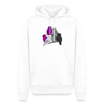 Asexueller Stolz Vögel Papageien Wellensittiche Kawaii Ass - Männer Premium Bio Hoodie - Weiß - Vorne - Nico (187cm)