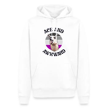 Ass und unbeholfen lustig asexuell Pride Month Niedlich - Männer Premium Bio Hoodie - Weiß - Vorne - Nico (187cm)