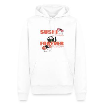 Forever sushi roller Aisan food lover - Men’s Premium Organic Hoodie - white - Front - Nico (187cm)