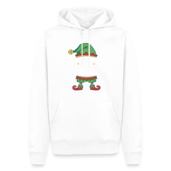 Christmas Family Pajama Matching Holiday Elf power - Men’s Premium Organic Hoodie - white - Front - Nico (187cm)